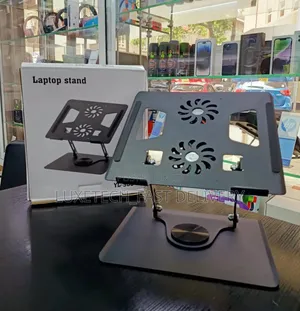 Premium 360-Degree Rotating Laptop Stand With Cooling Fans