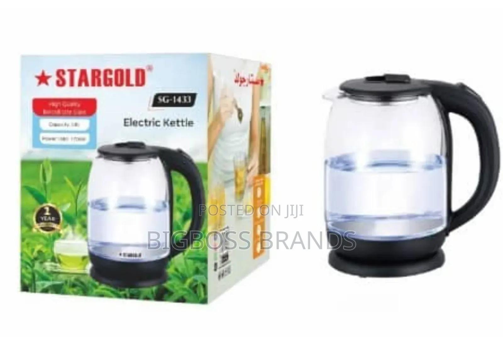 Stargold Electric Glass Kettle Capacity 1.8l