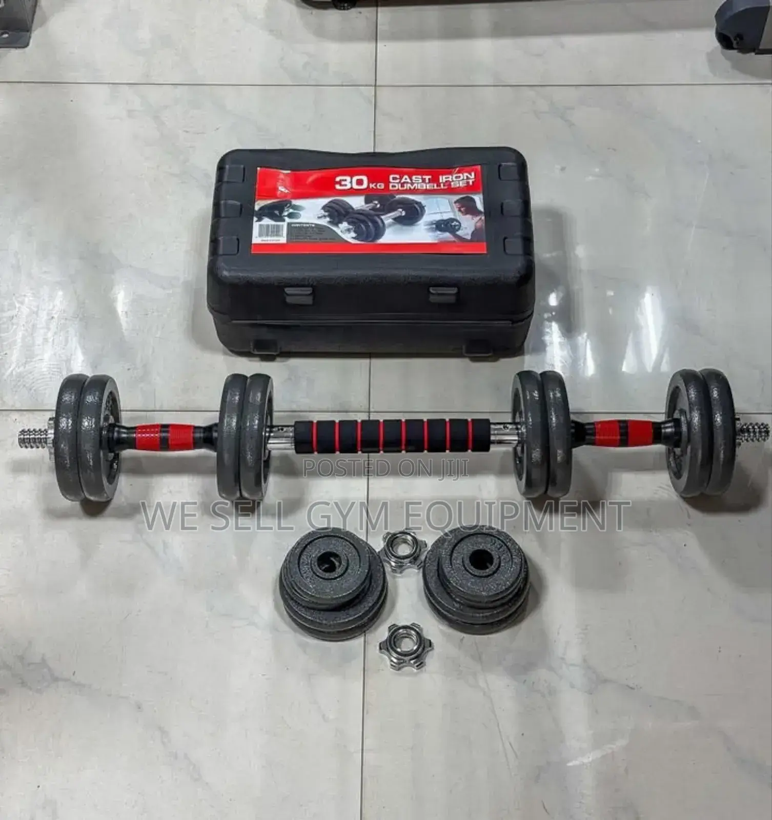 30kg Dumbbell With Mini Barbell