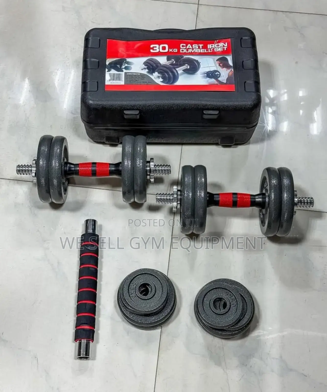 30kg Dumbbell With Mini Barbell