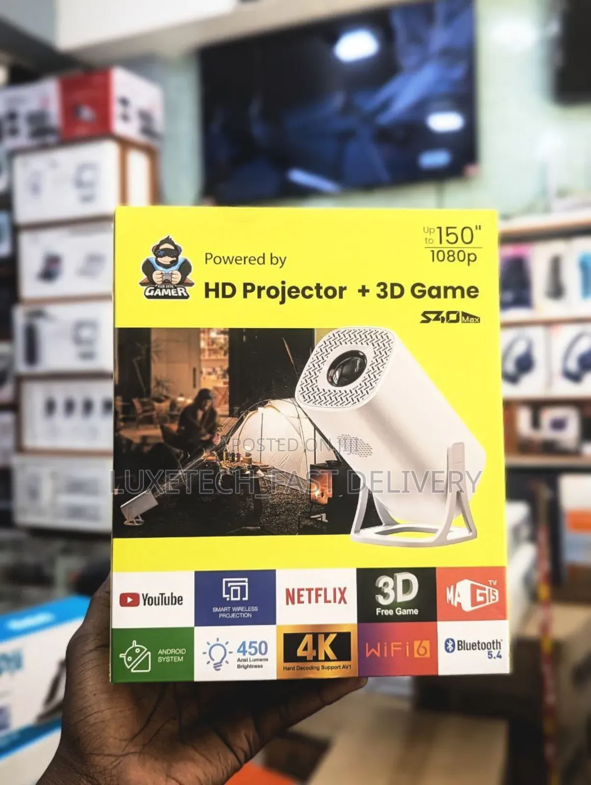 Gamer Hd Projector + 3d Game