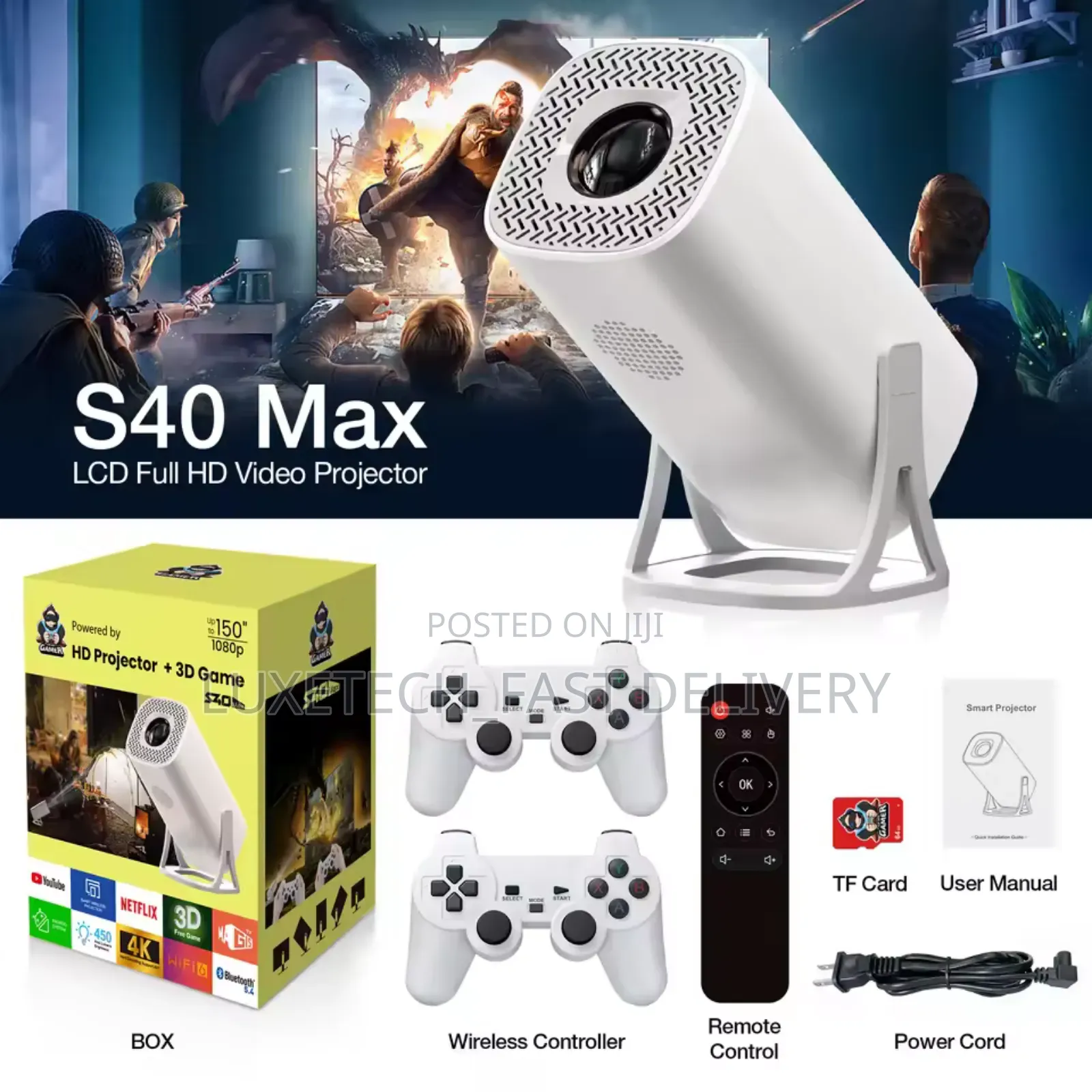 Gamer Hd Projector + 3d Game