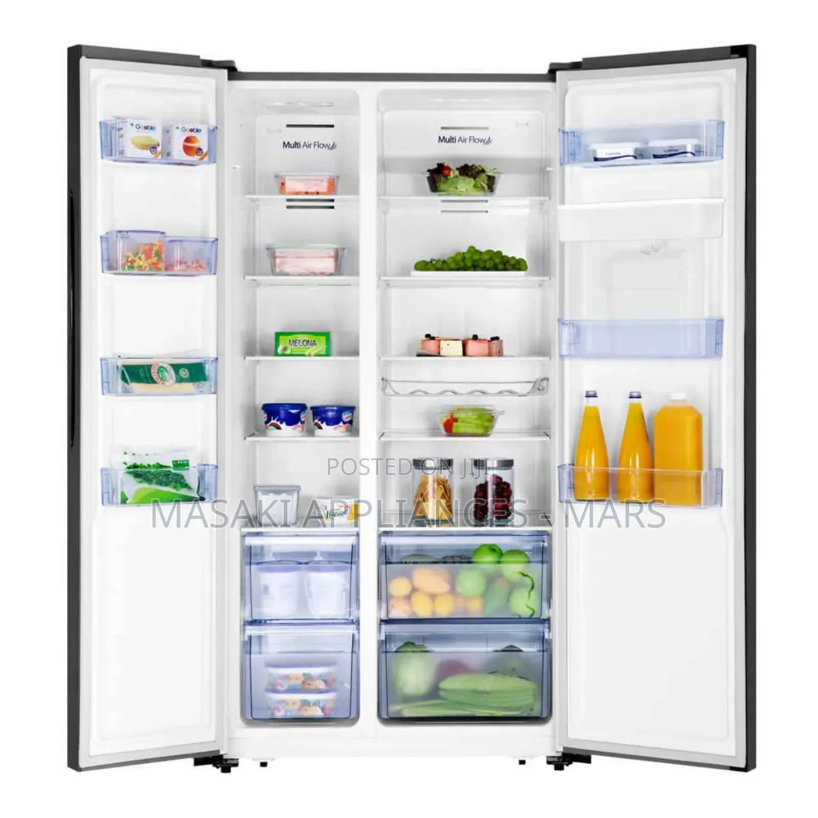 New! Hisense Side by Side H670smib-Wd | Refrigerator 514 Litres ,