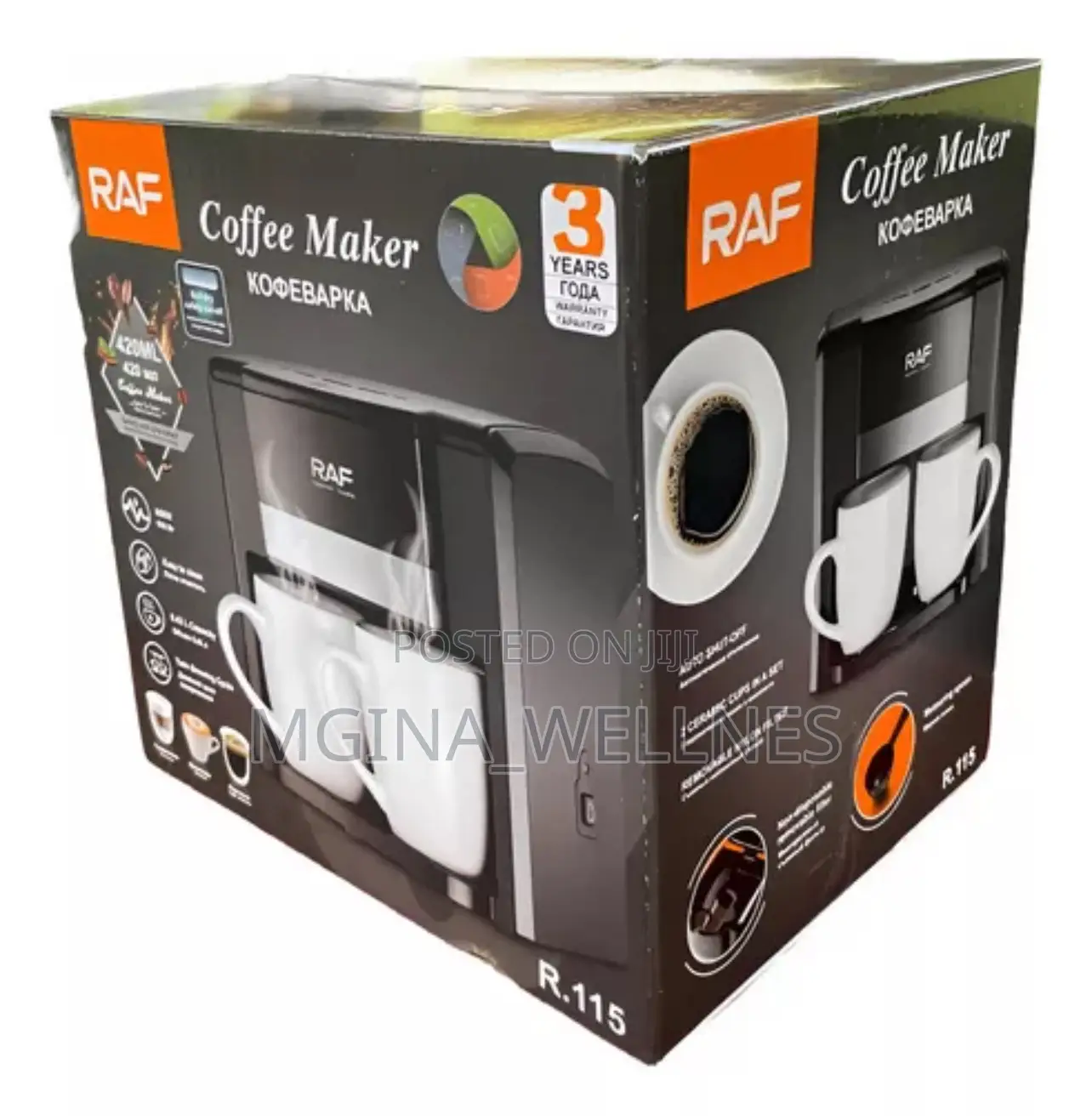 Raf Coffee Maker,Appliance Designed for Brewing Coffee