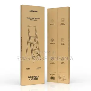 4 Step Ladder For Home-foldable Steel -wide Anti Skid Steps