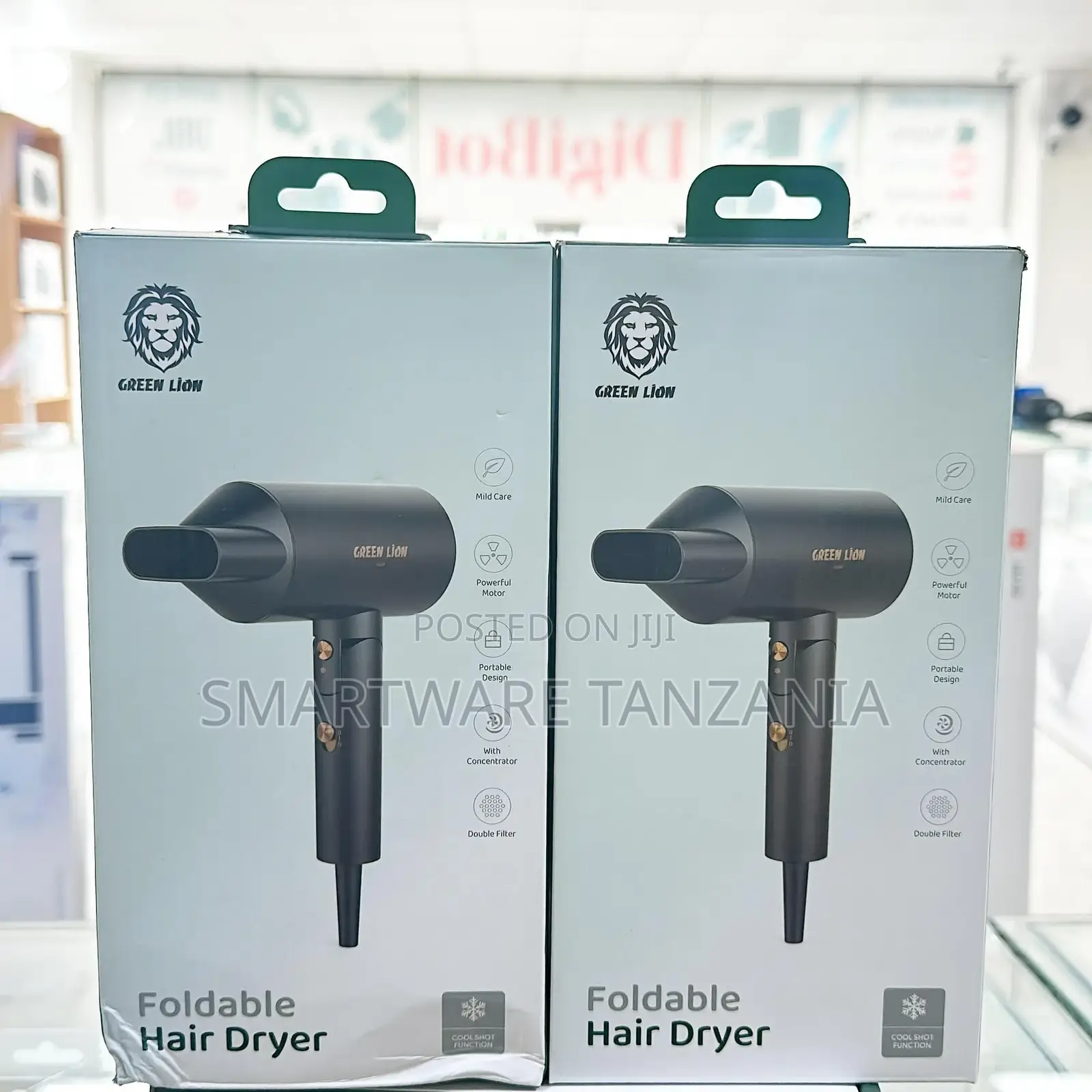 Foldable Hair Dryer Cool Shot Function, Powerful Moto