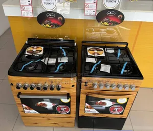 Aero Wooden Cooker 3 Gas Burner, 1 Electric Hotplate Cooker