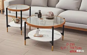 2in1 Coffee Table. Glass Material