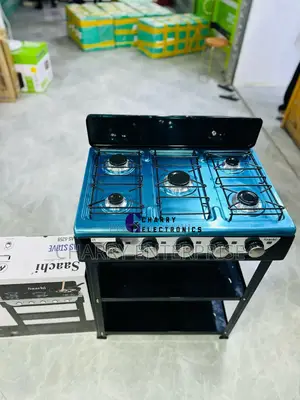Saachi Gas Cooker/ Stove With Stand Plate 5 Za Gesi Zote