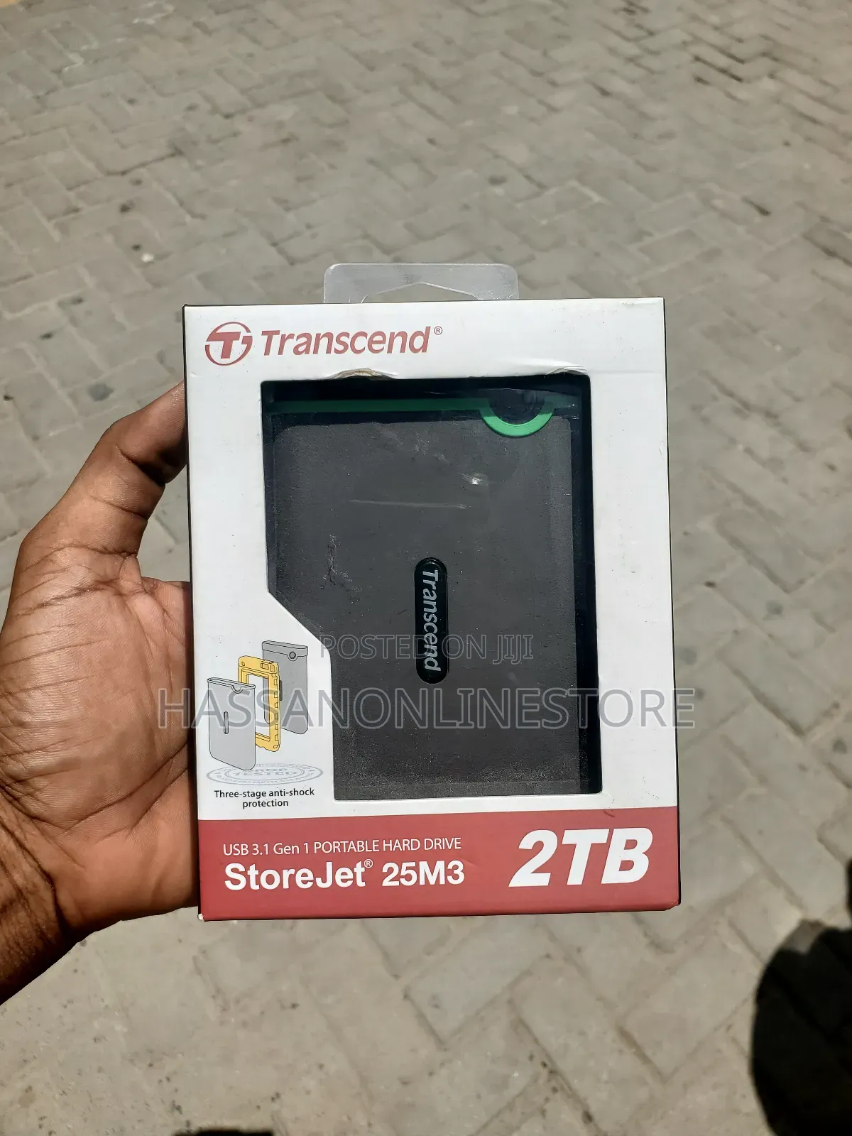 Transcend 2tb Usb 3.1 Storejet 25m3 Portable Hard Drive