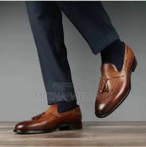 Classic Stylish Brown Leather Tassel Loafer for Rich Men