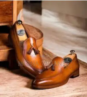 Classic Stylish Brown Leather Tassel Loafer for Rich Men