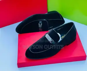 Deep Black Ferragamo Shoes