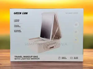 Large Led Lighted Mirror Organizer Travel Essentials
