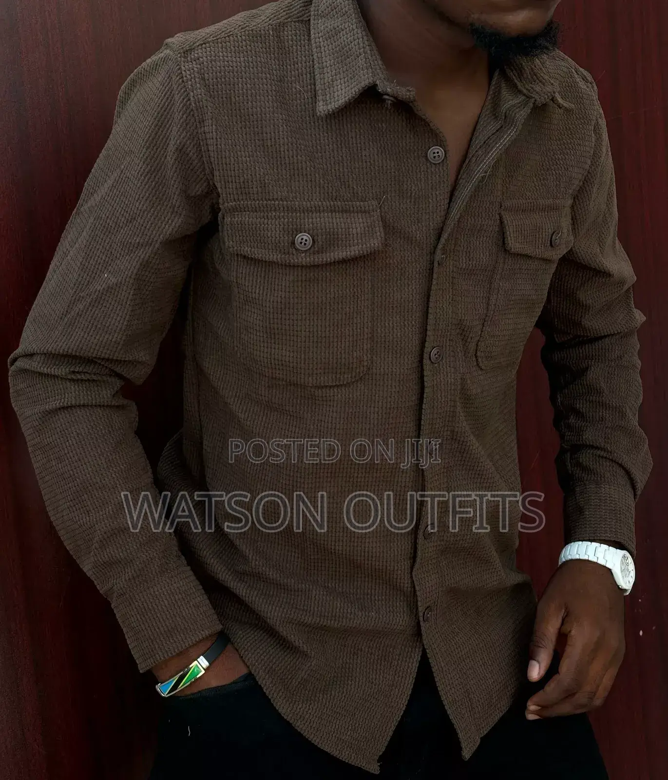 Double Pocket Shirts Za Material Ya India