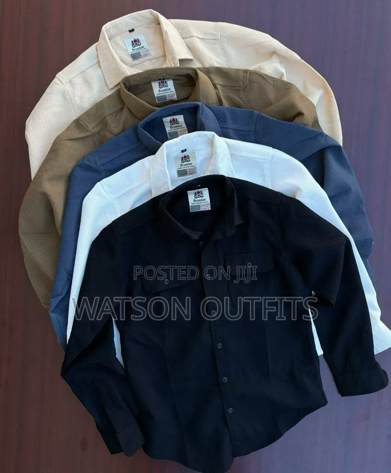 Double Pocket Shirts Za Material Ya India