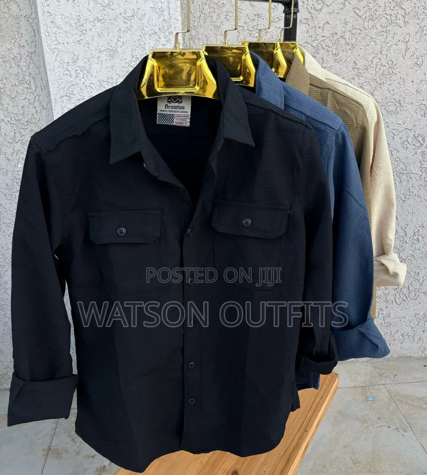 Double Pocket Shirts Za Material Ya India