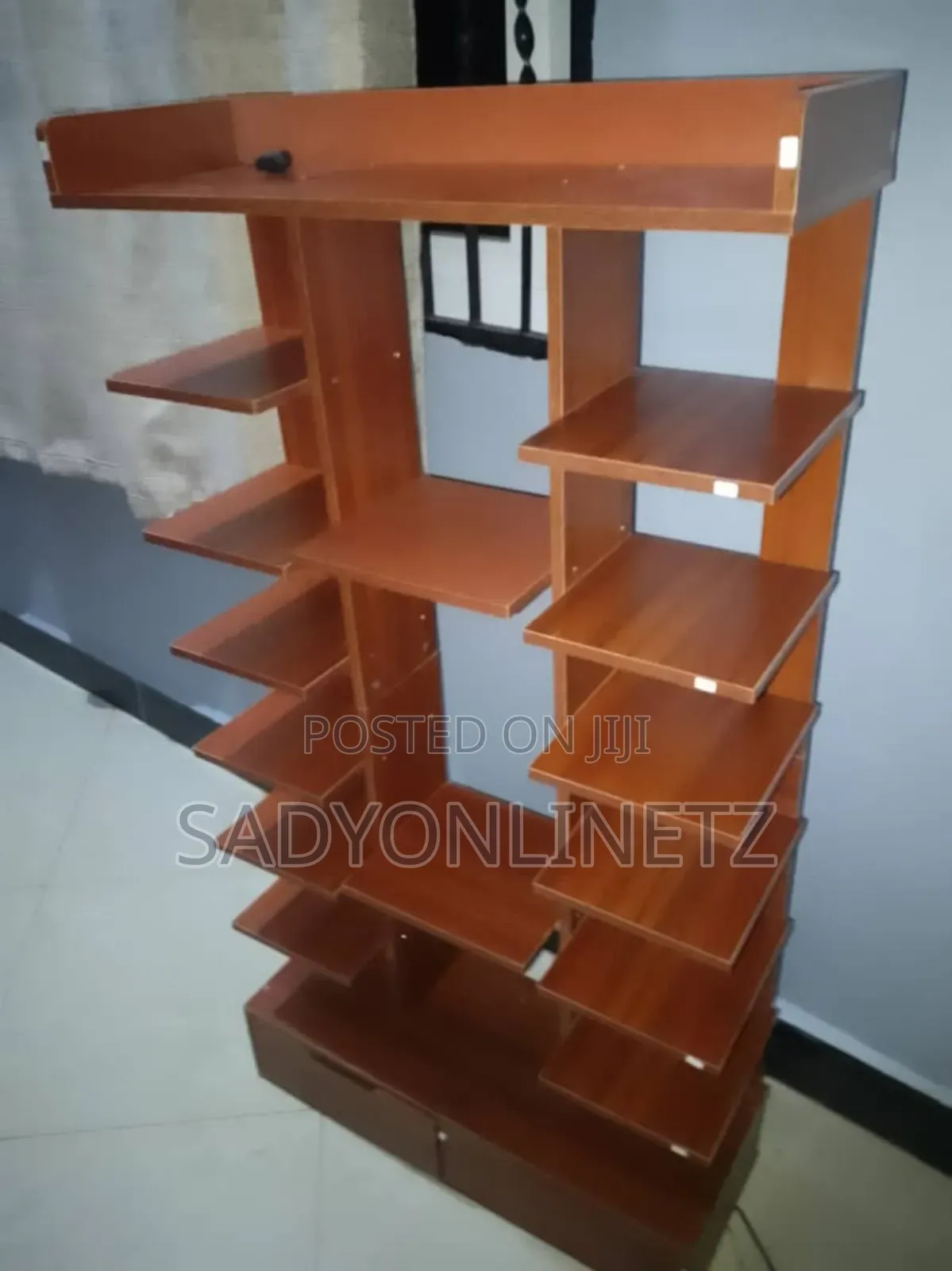 Wooden Shoe Rack With Two Drawers