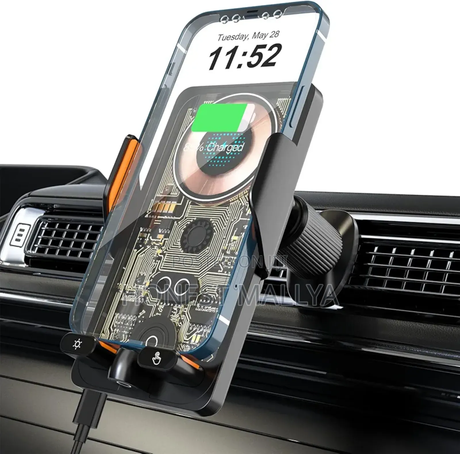 Wireless Car Charger Phone Holder Mount,