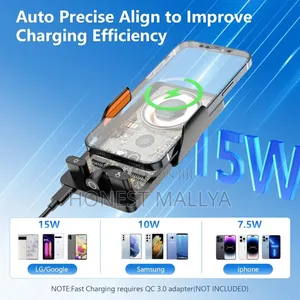 Wireless Car Charger Phone Holder Mount,