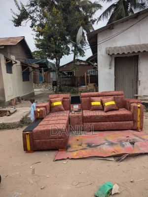 Sofa Set 2:2:1 L Shape Rangi Ya Brown