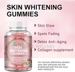 Skin Whitening Gummies, With Glutathione, Collagen and Bioth