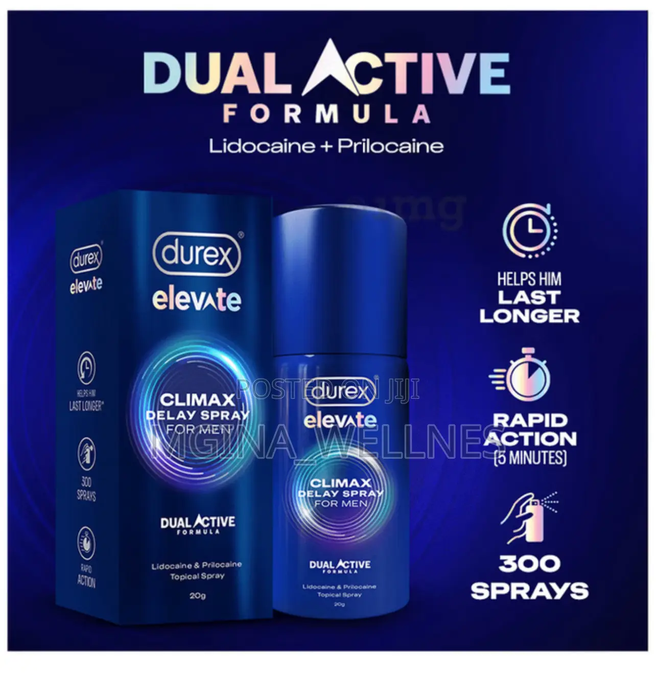 Durex Elevate Climax Delay Spray for Men