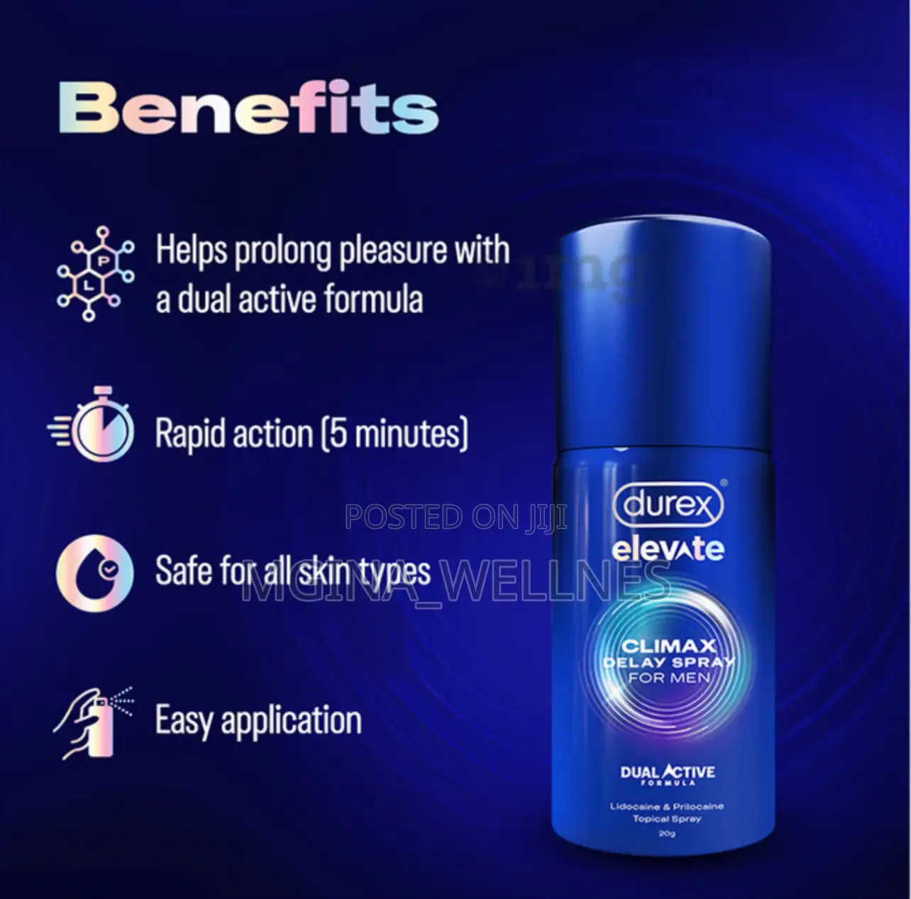 Durex Elevate Climax Delay Spray for Men
