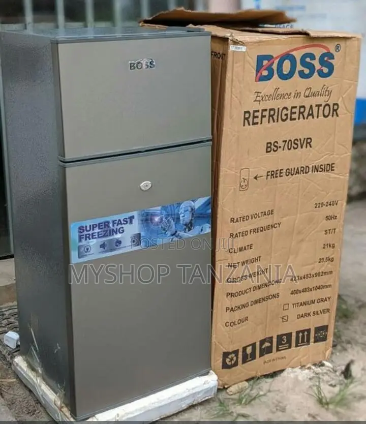 Boss Double Doors Fridge (Bs 70 Svr) 70l