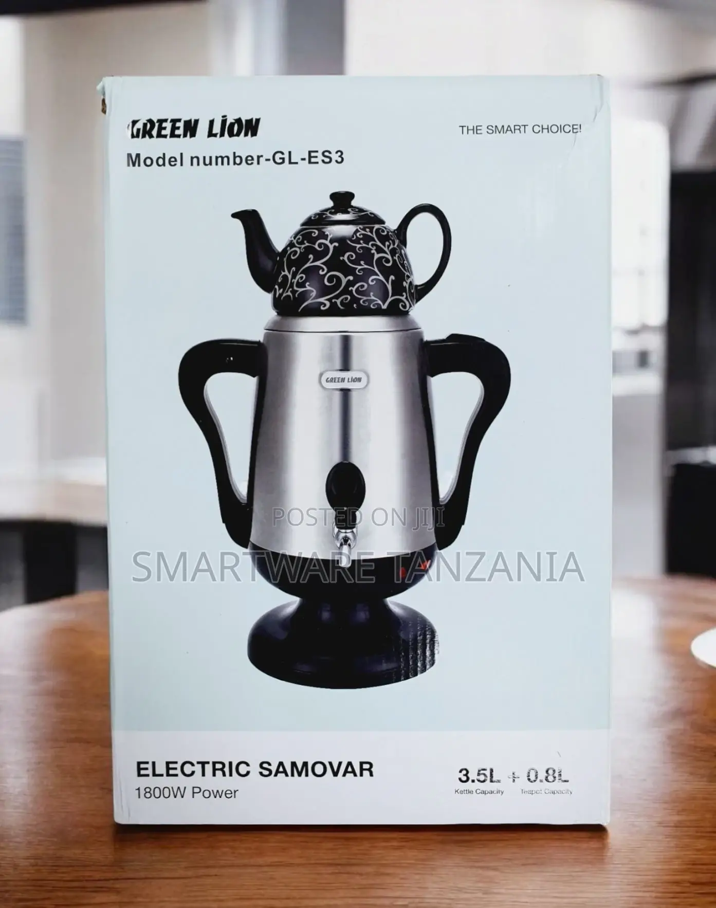 Green Lion Electric Samovar, 3.5l Kettle 800ml Teapot