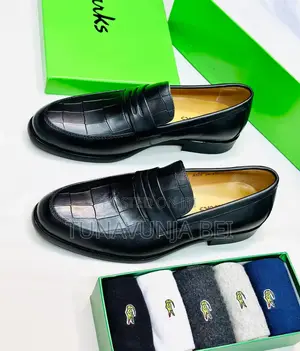 Black Lacostee Men Shoes