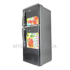 Boss Fridge Double Door 140 Liters Silver - Bs-110svr