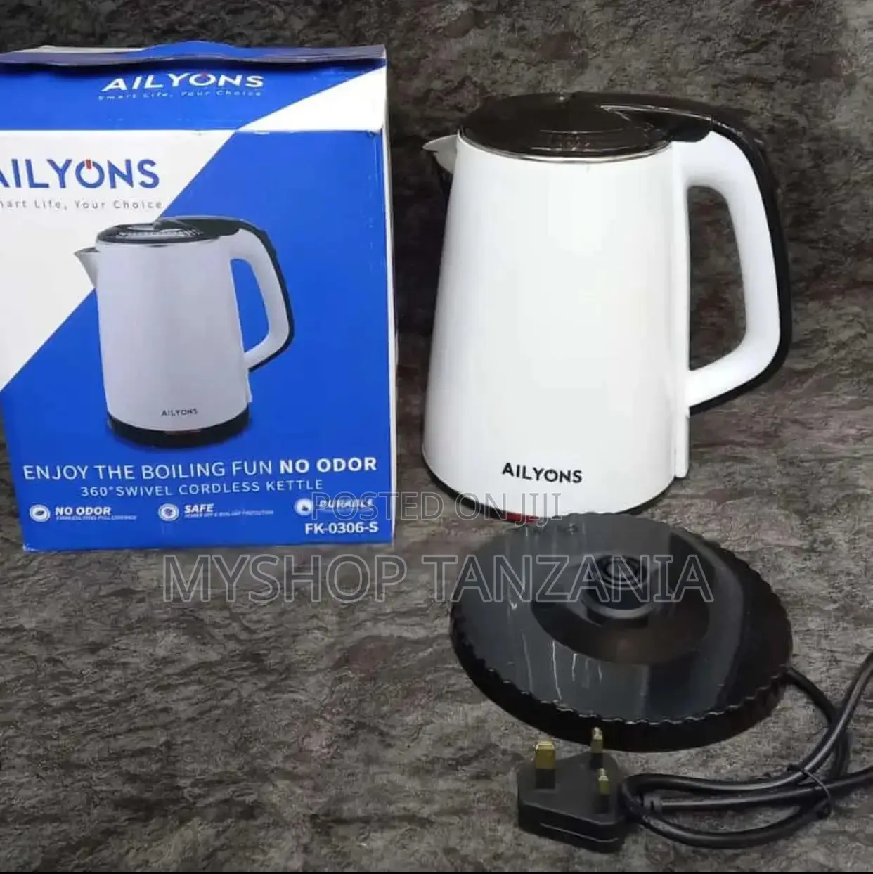 Ailyons Electric Kettle 2litres White