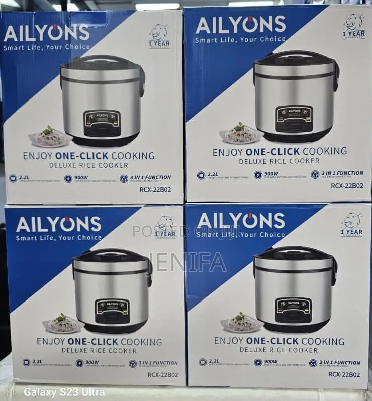 Ailyons Rice Cooker 2.2l