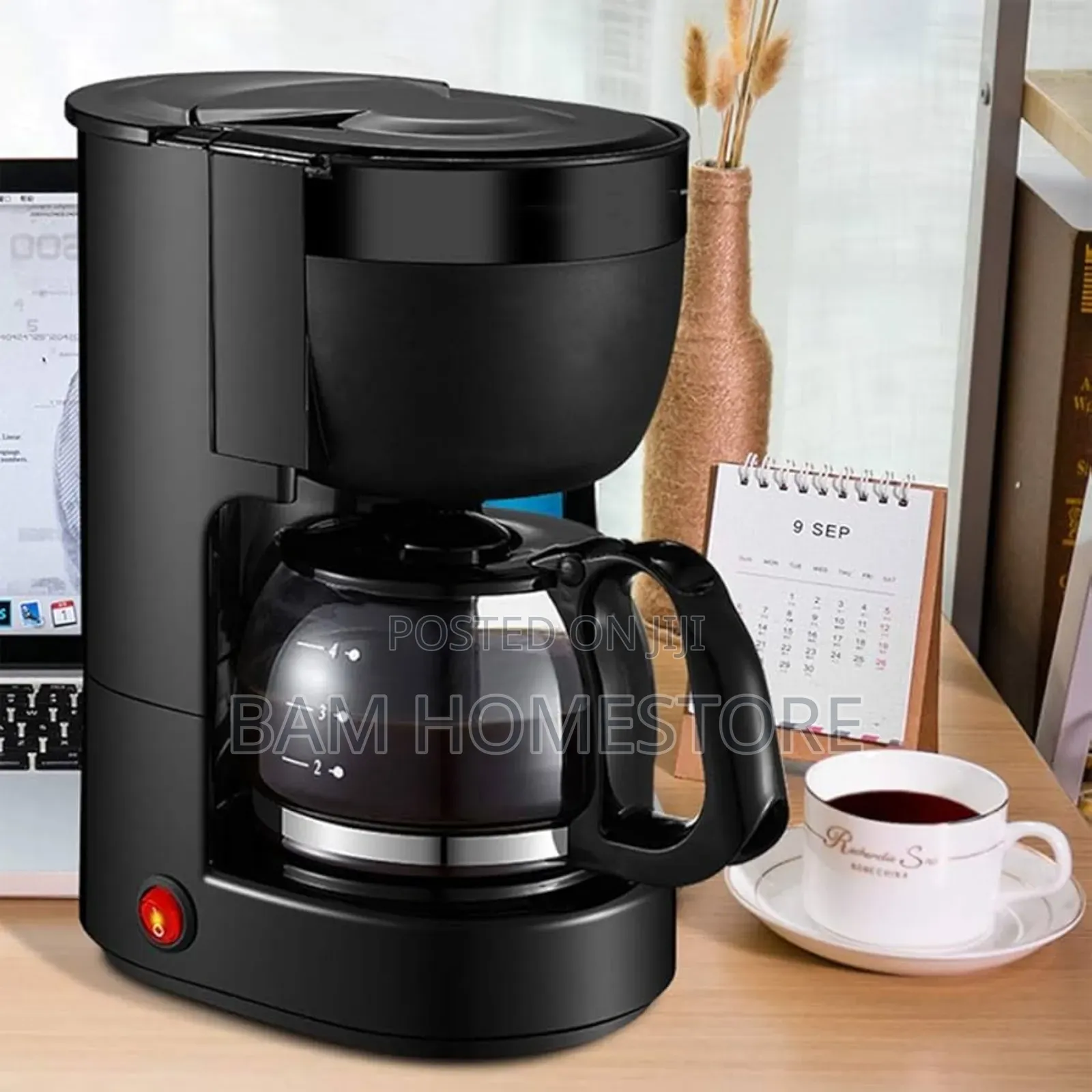 Drip Coffee Maker With Filter 6 Cups