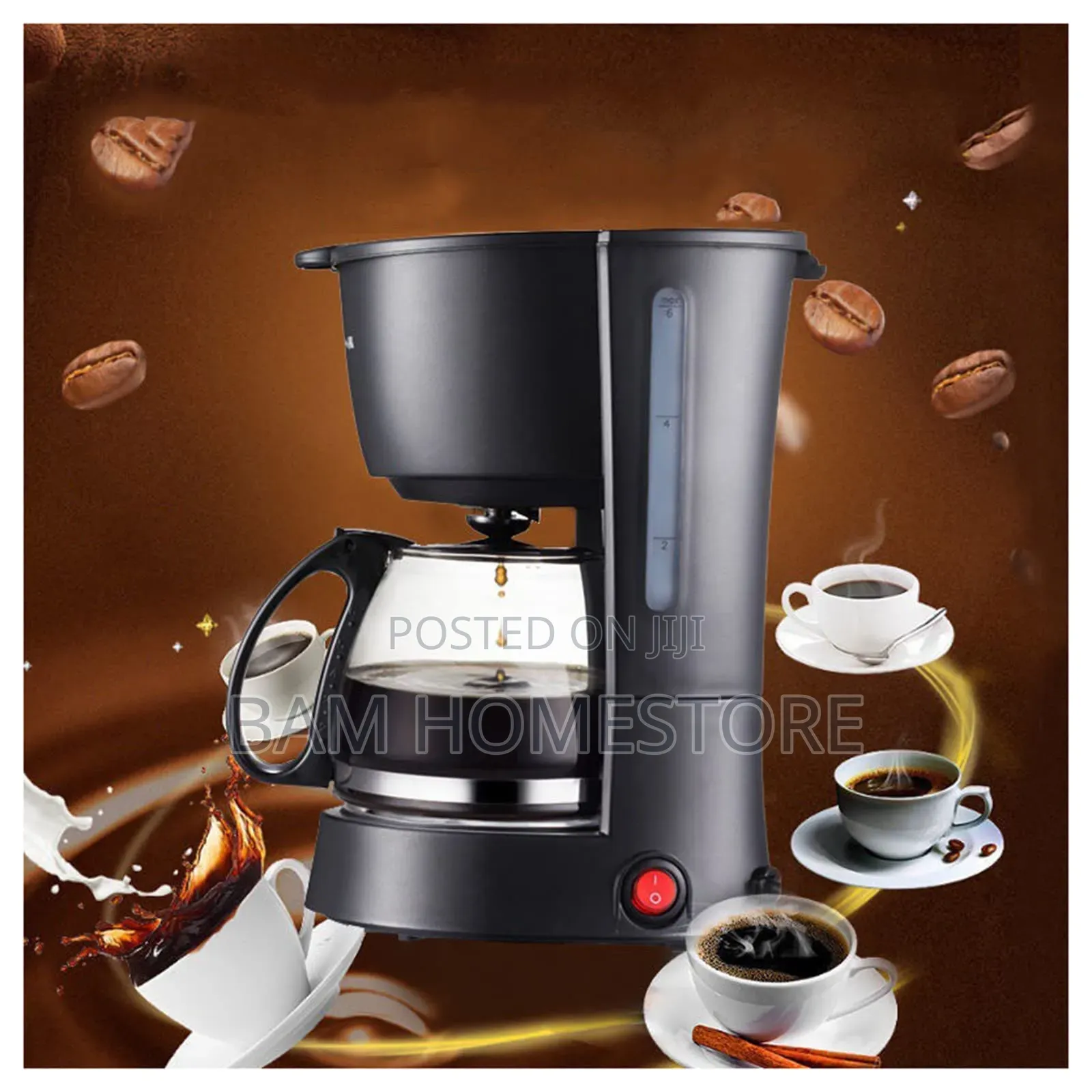 Drip Coffee Maker With Filter 6 Cups