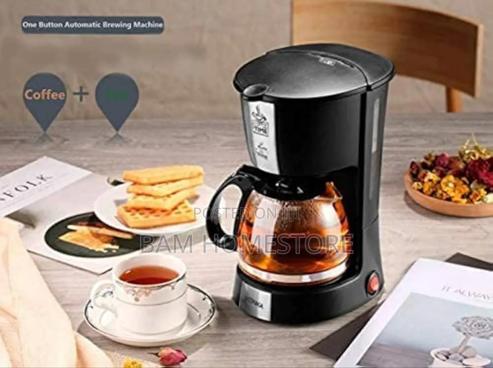 Drip Coffee Maker With Filter 6 Cups