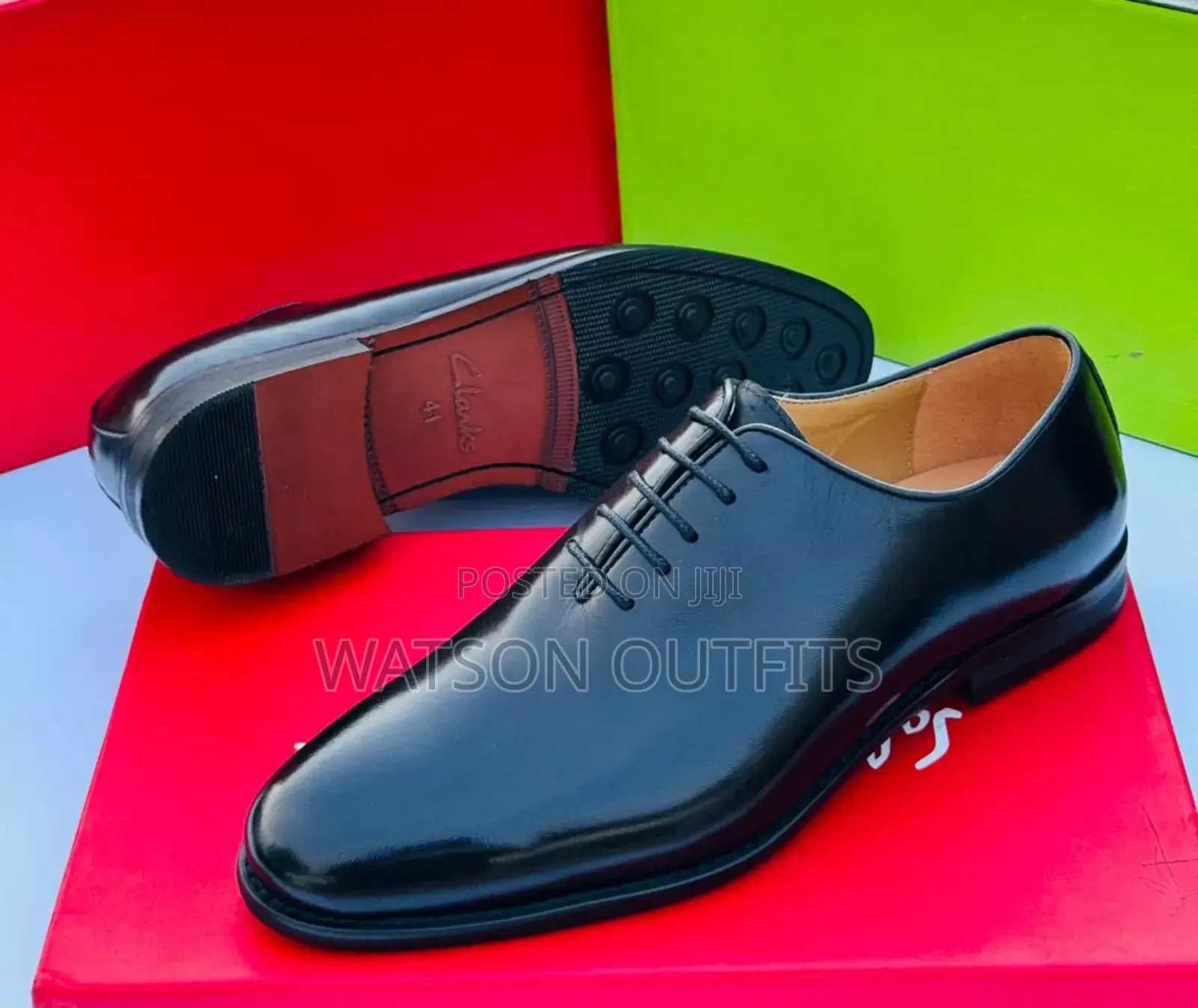 Smooth Shining Plain Surface Clarks Men Shoes