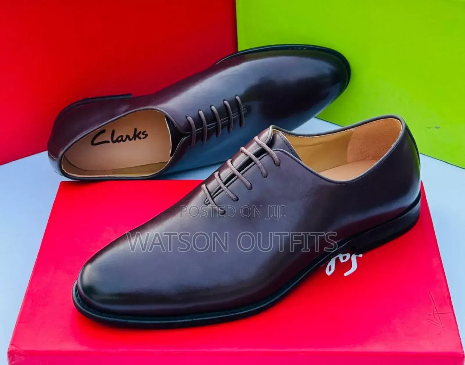 Smooth Shining Plain Surface Clarks Men Shoes