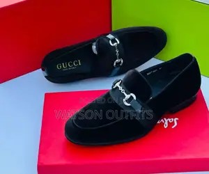 Deep Black Men Shoes/Moccasins