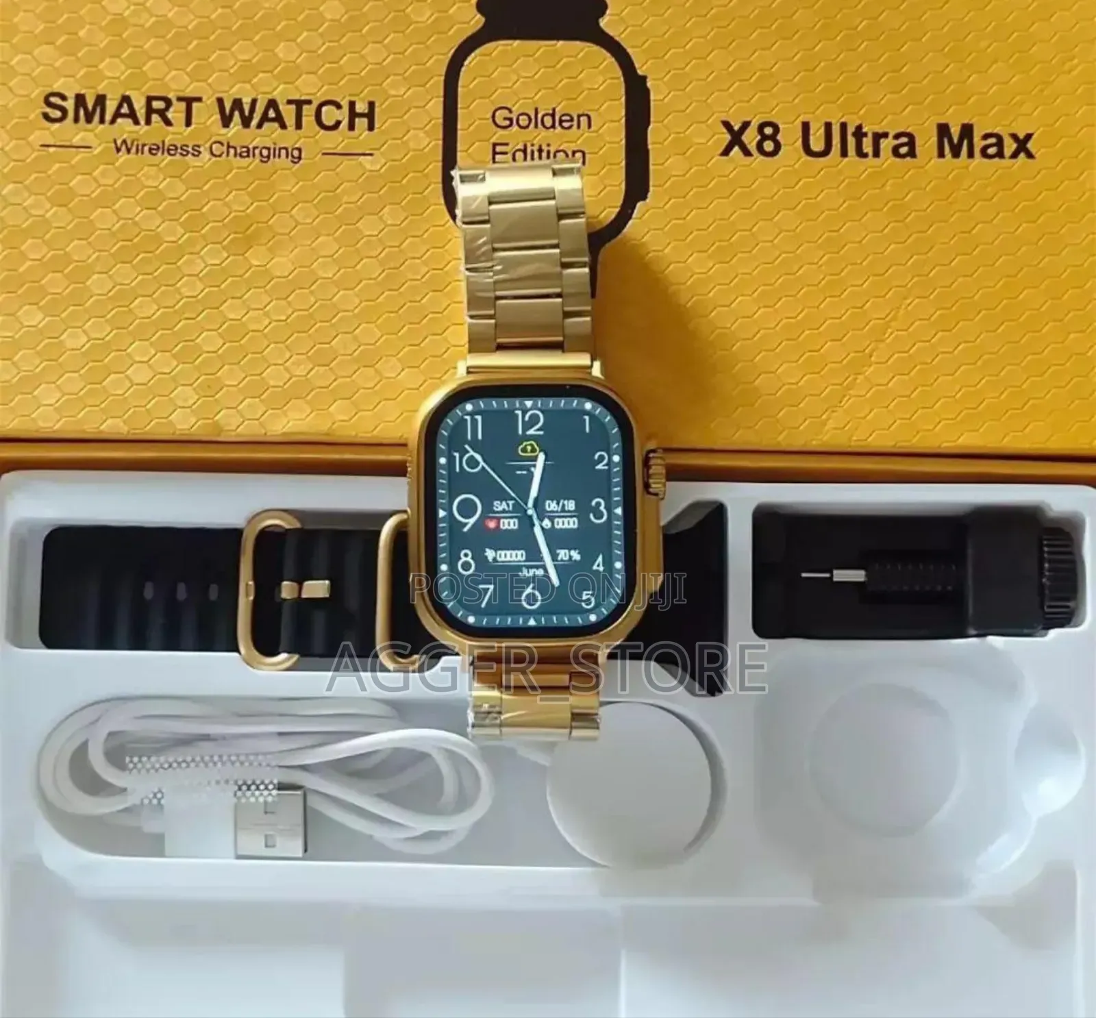 X8 Ultra Max Smartwatch (Gold Coulor)