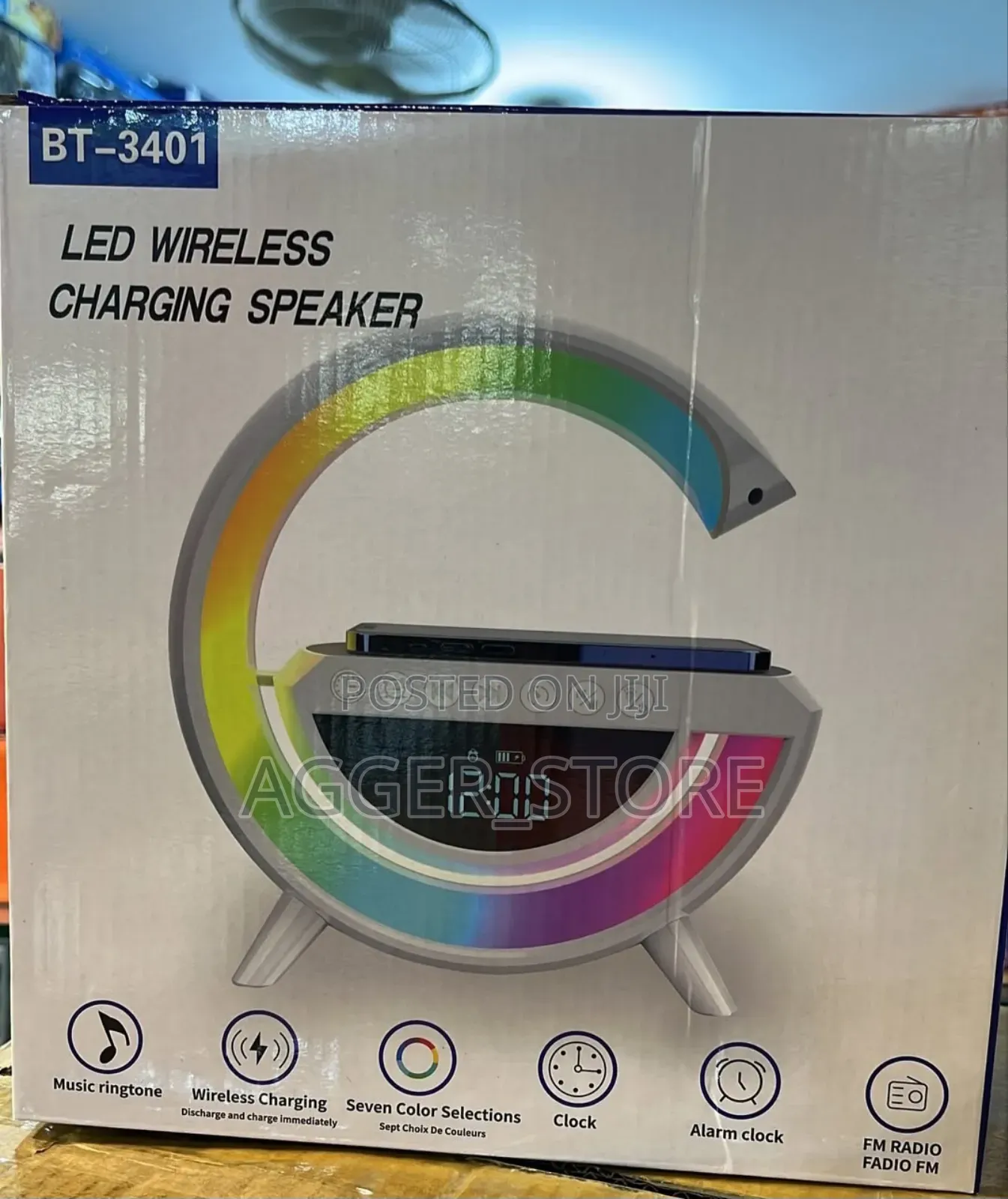Led Wireless Charging Speaker Bt 3401