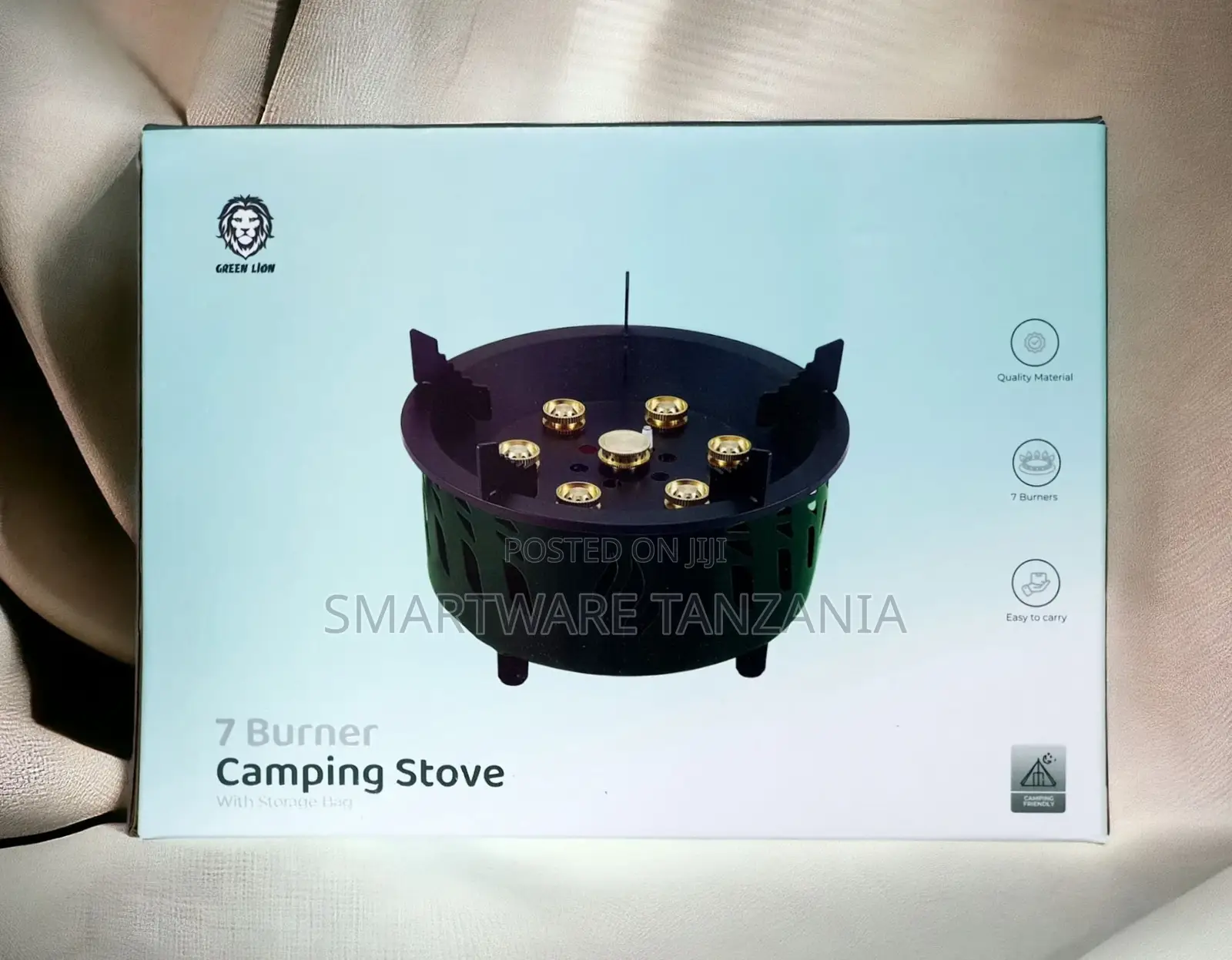 Green Lion Seven Burner Camping Stove With Storage Bag