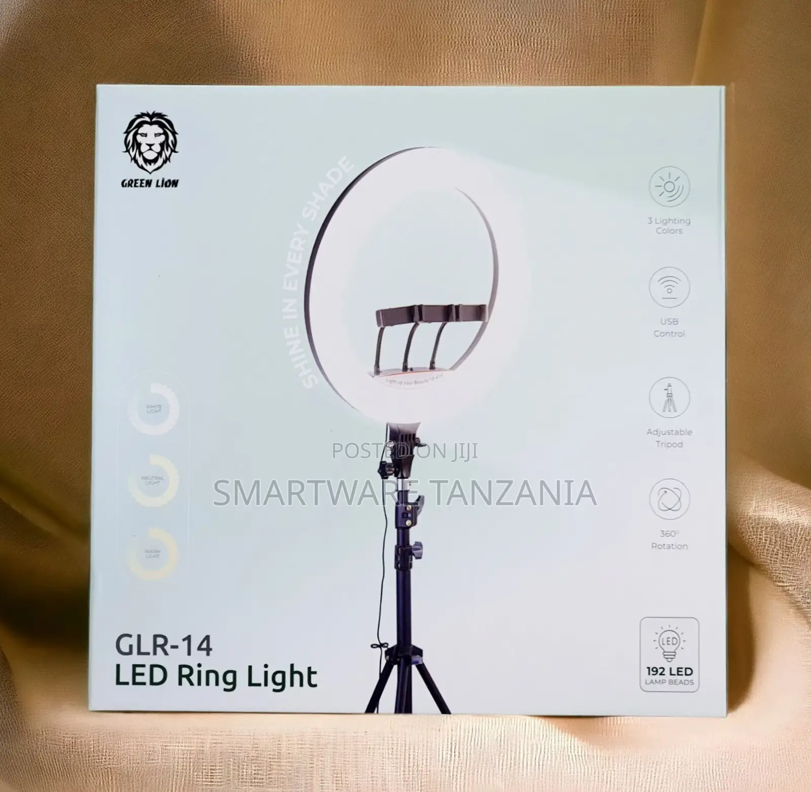 14" Selfie Led Ring Light With Tripod Stand For Live Stream