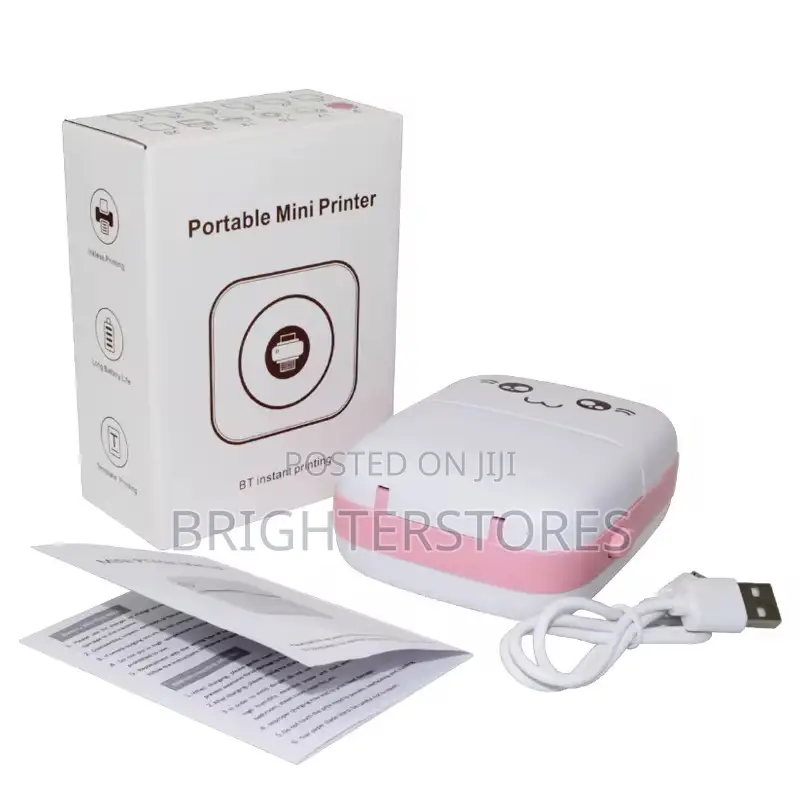 Portable Min Printer Rechargeable