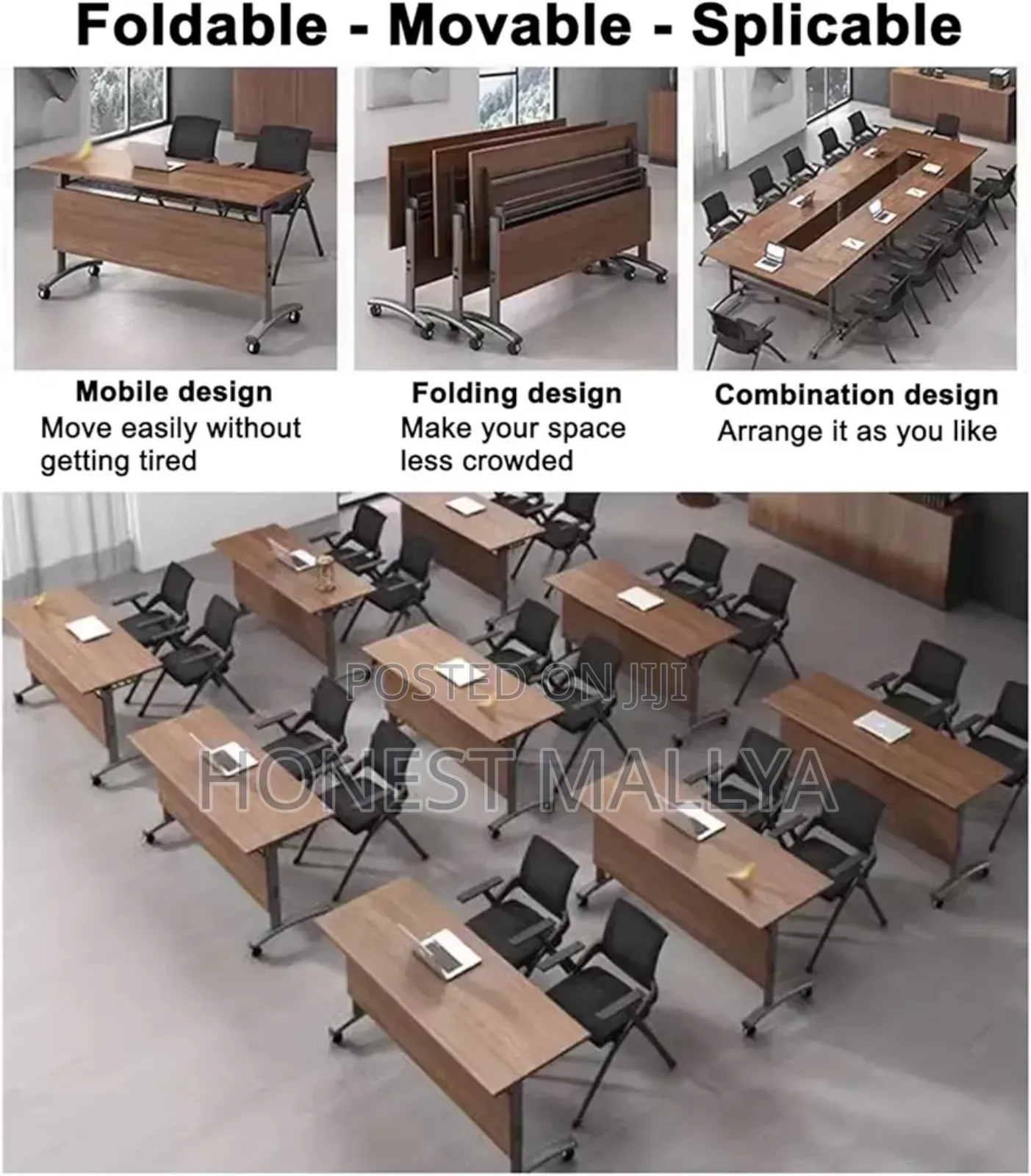 Folding Conference Table Office Training Table
