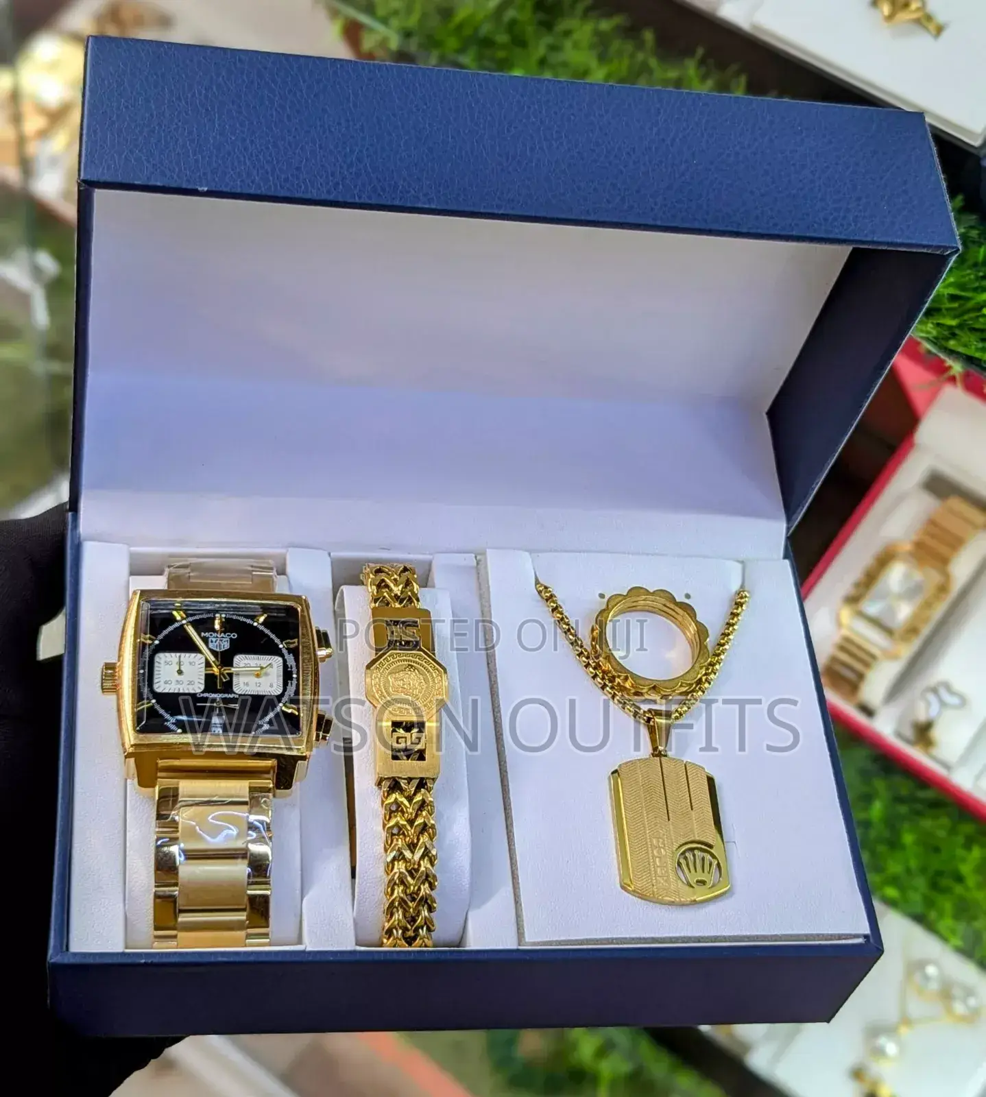 Watch,Bracelet,Chain Ring in a Single Unit