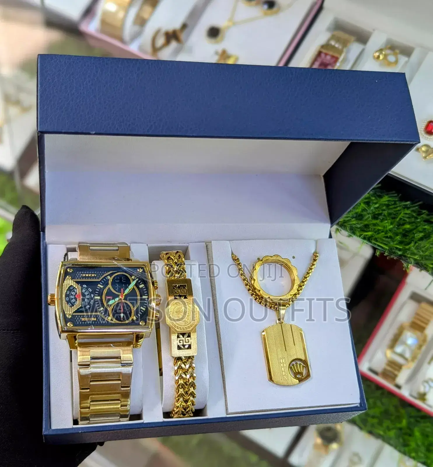 Watch,Bracelet,Chain Ring in a Single Unit