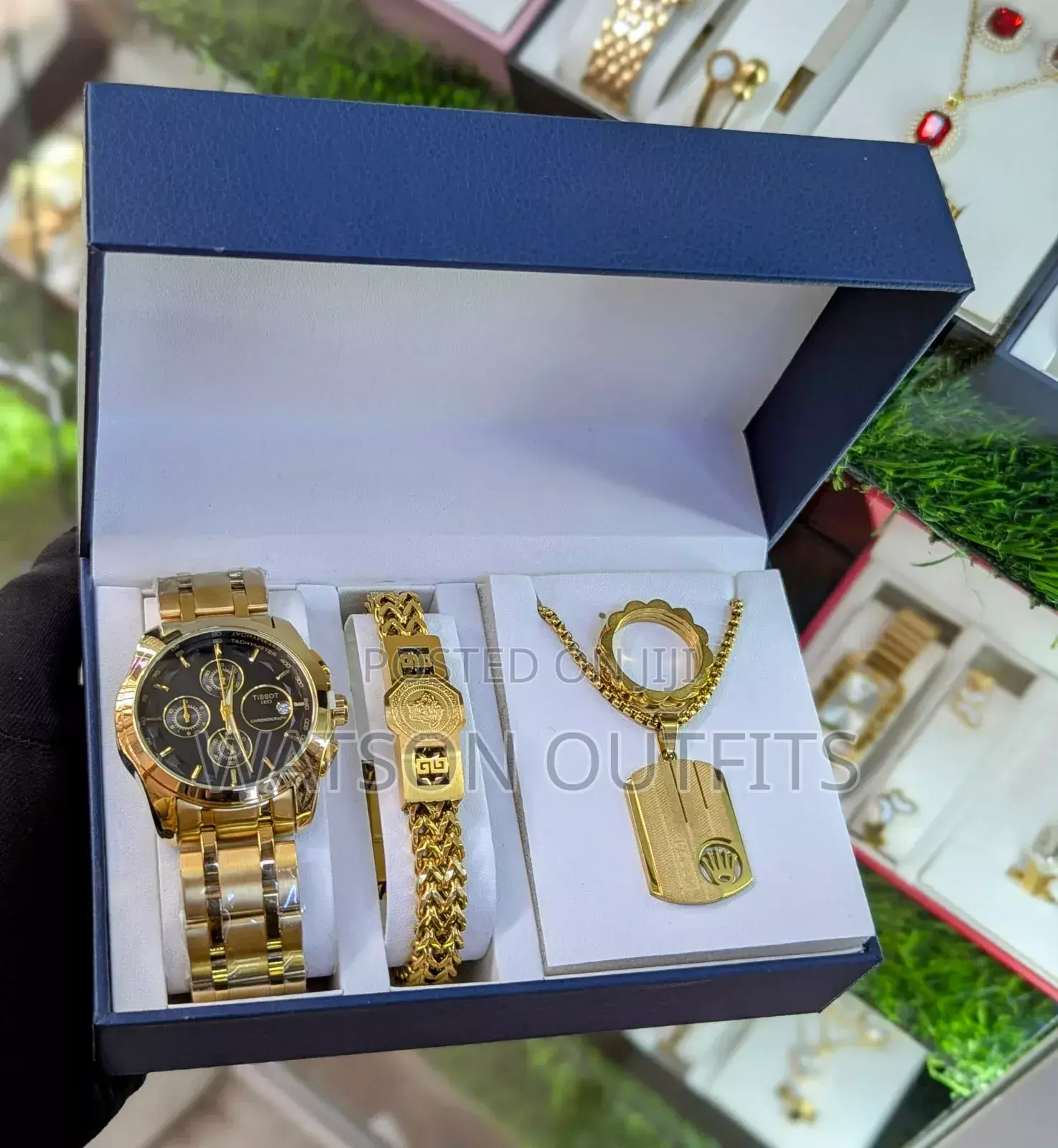 Watch,Bracelet,Chain Ring in a Single Unit