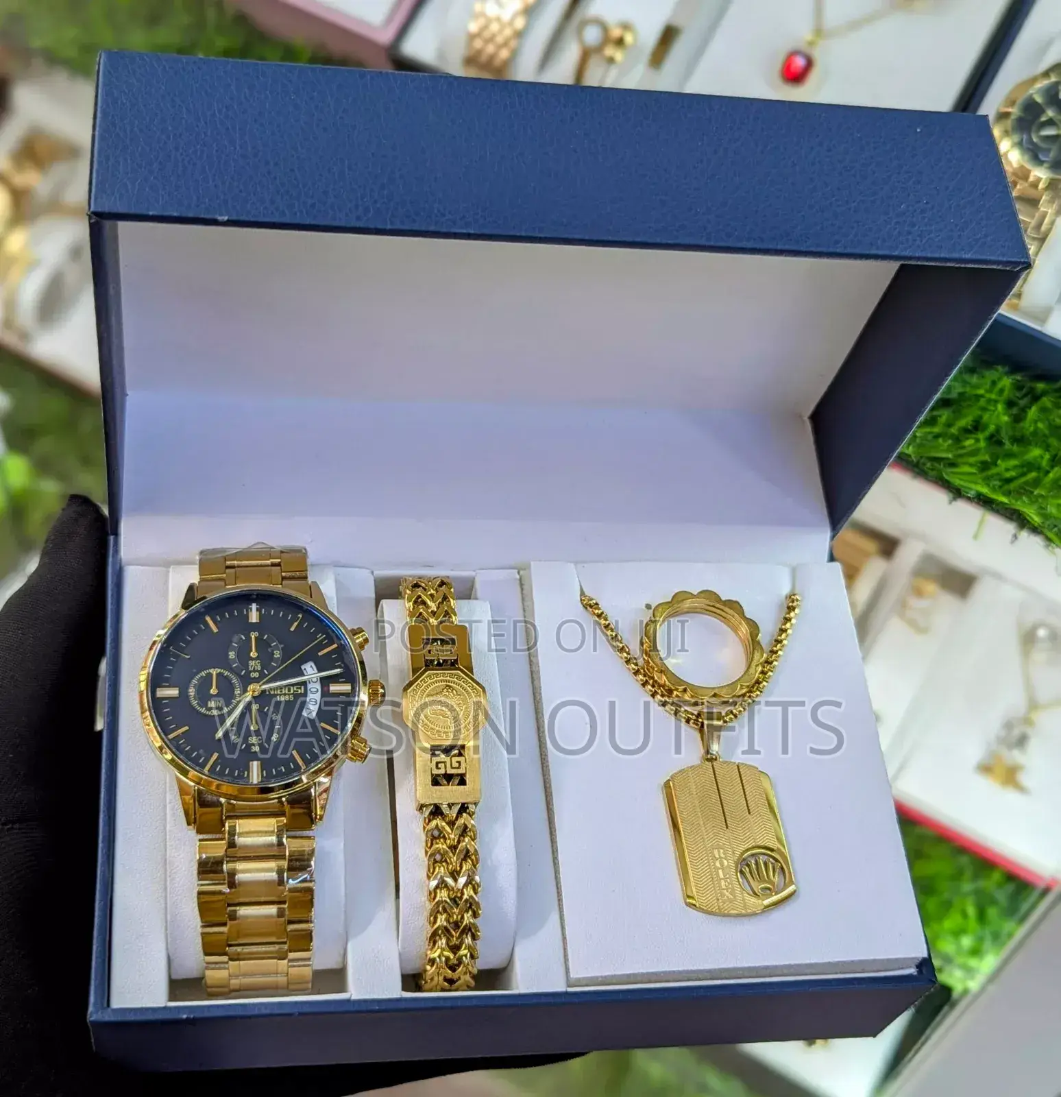Watch,Bracelet,Chain Ring in a Single Unit